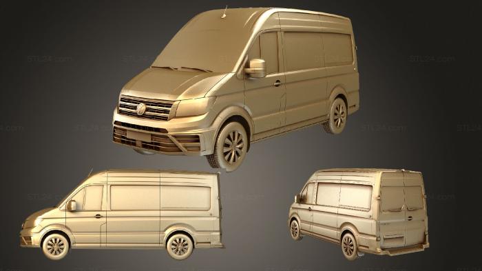 Vehicles (VW Crafter Van 2017, CARS_4037) 3D models for cnc